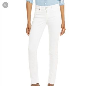 Levi’s Mid Rise Skinny White Denim Size 6